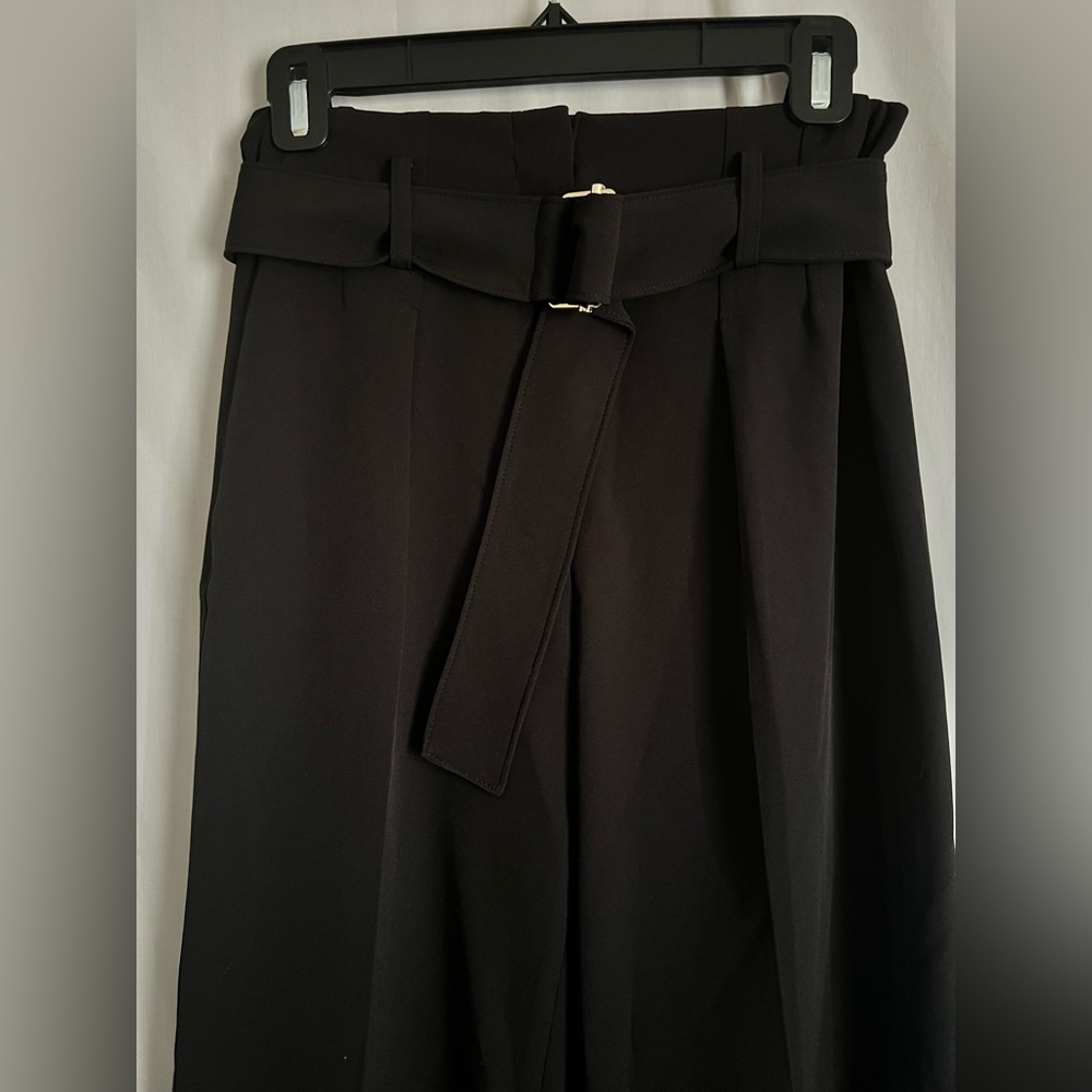 WHBM Petite Luna Wide Leg Trousers Black Women’s Size 0 - Picture 6 of 7